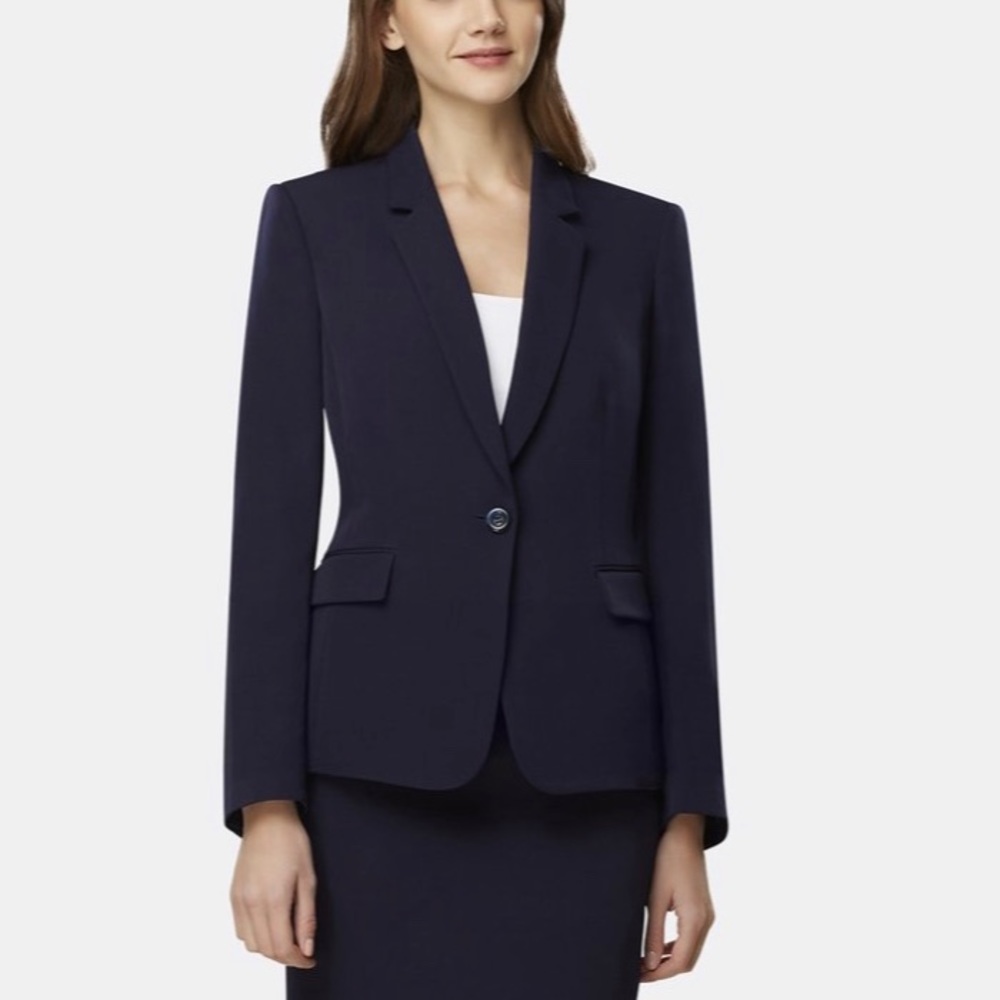 T TAHARI - Single Button Blazer Jacket